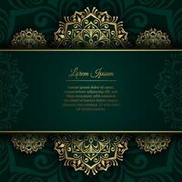 Luxury background, with gold mandala ornament vector