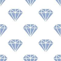 Seamless pattern with diamond stones vector