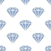 Seamless pattern with diamond stones vector