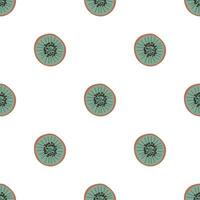 Seamless pattern with kiwi vector