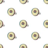Seamless pattern with compasses vector