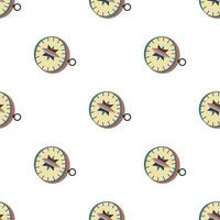 Seamless pattern with compasses vector