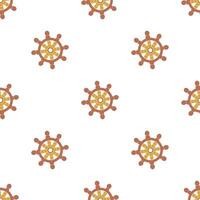 Seamless pattern with with steering wheels vector