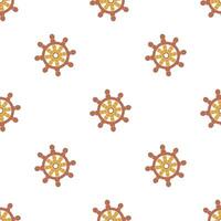 Seamless pattern with with steering wheels vector