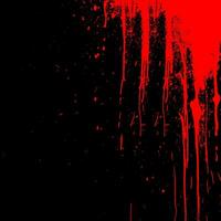 red blood splatter on a black background vector