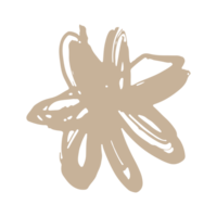 flower brush stroke element png