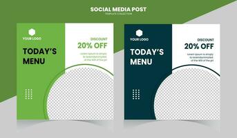 Food Social Media Post vector