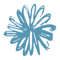 Hand Zeichnung grau Blume Illustration png