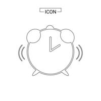 ilustración de vector de icono de reloj de alarma