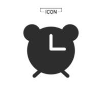 ilustración de vector de icono de reloj de alarma