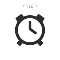 ilustración de vector de icono de reloj de alarma