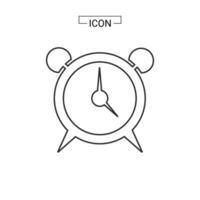 ilustración de vector de icono de reloj de alarma