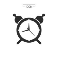 ilustración de vector de icono de reloj de alarma