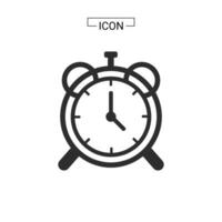 ilustración de vector de icono de reloj de alarma