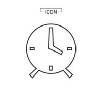 ilustración de vector de icono de reloj de alarma