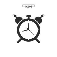 ilustración de vector de icono de reloj de alarma