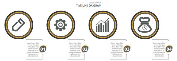 moderno infografía elementos con gráficos, diagramas, procesos vector