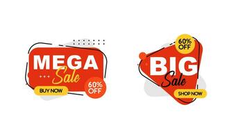 Sale Logo Discount Labels Collection vector