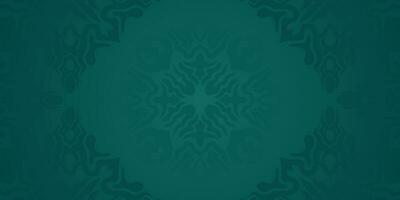 arabic motif green background vector