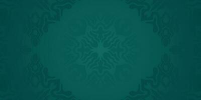 arabic motif green background vector