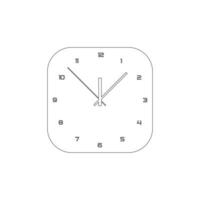 realistic circle shaped analog clock vector