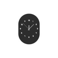 realistic circle shaped analog clock vector