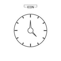 realistic circle shaped analog clock vector