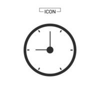 realistic circle shaped analog clock vector