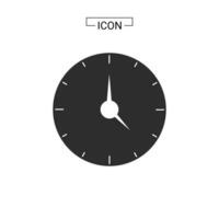 realistic circle shaped analog clock vector