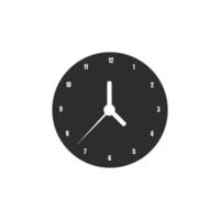 realistic circle shaped analog clock vector