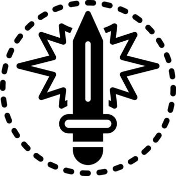 sólido icono para poderoso vector