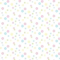 Colorful Cherry Blossom Pattern Background vector