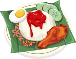 nasi lemak ilustração png