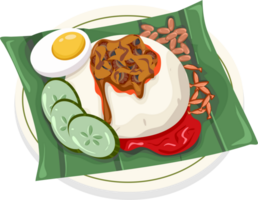 nasi lemak ilustração png