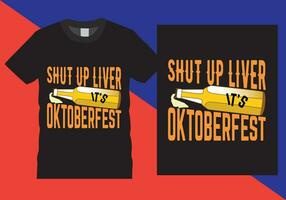 Oktoberfest T-shirt Design vector illustration,  Beer typography Oktoberfest design.