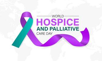 Hospice and Palliative care day is observed each year in October . Banner, poster, card, background design. vector