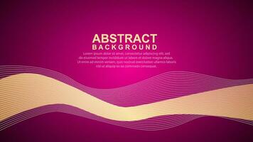 vector illustration of abstract background design with golden waves