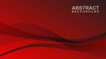 background red wave design vector illustration