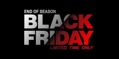 Black friday sale banner vector