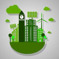 Save the planet Go Green concept design template vector