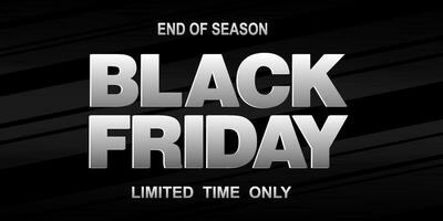 Black friday sale banner vector