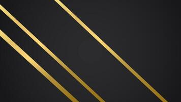 black luxury abstract background with line and golden elegant texture backdrop vector. wavy metallic dark light element illustration graphic gold art decoration premium shape. vector