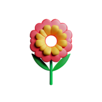 bloemen 3d icoon illustratie png