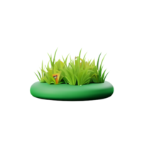 grass 3d icon illustration png