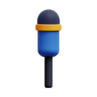 microphone 3d le rendu icône illustration png