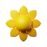 girasol 3d icono ilustración png