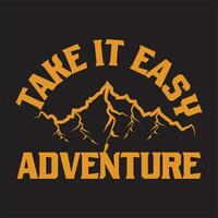 Adventure dark t shirt design vector