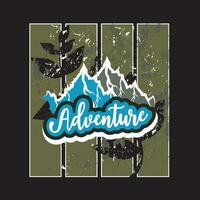 Adventure dark t shirt design vector