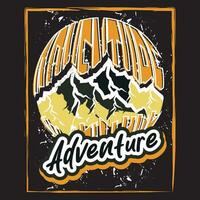 Adventure dark t shirt design vector