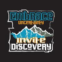 Adventure dark t shirt design vector